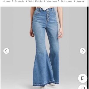 New Wild Fable Women's Denim Flare Jeans 2